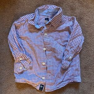 Pink and Blue Button Up